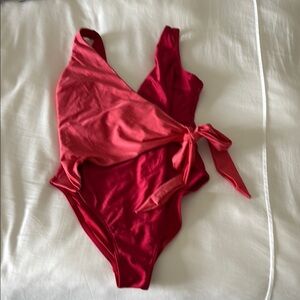 Cupshe Red and Pink One Piece Swimsuit